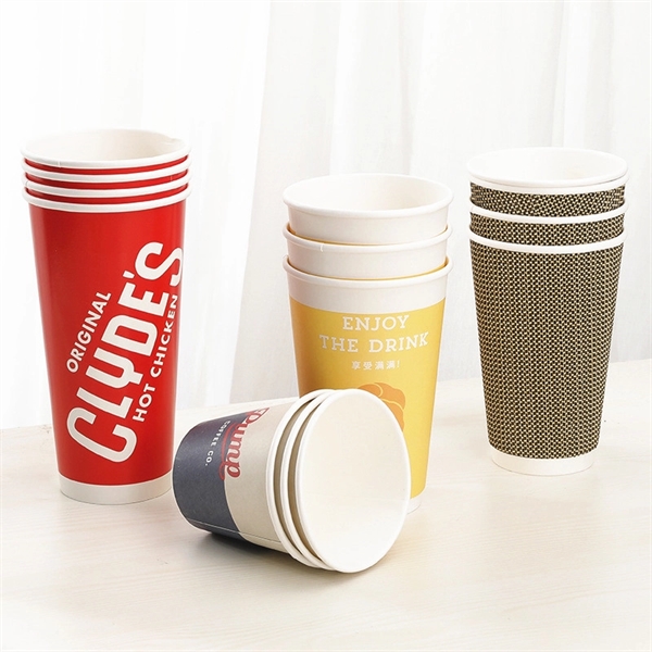 8oz Disposible Degradable Double Wall Paper Hot Drinks Cup