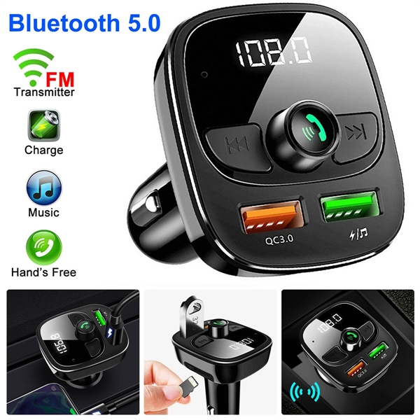 Wireless In-Car Bluetooth FM Transmitter Car Kit MP3