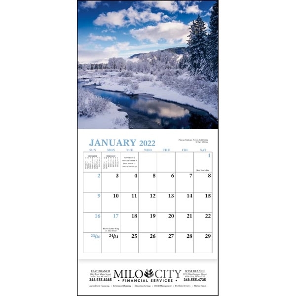 Landscapes of America Mini 2023 Appointment Calendar