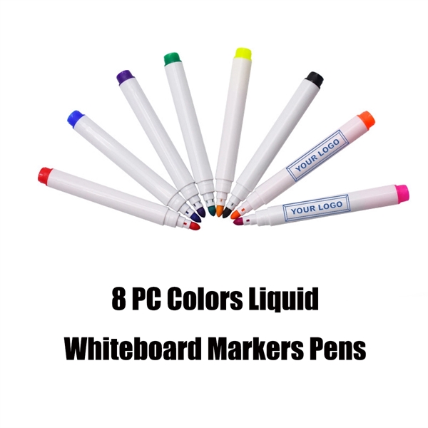 8 PC Colors Liquid Whiteboard Markers Pens