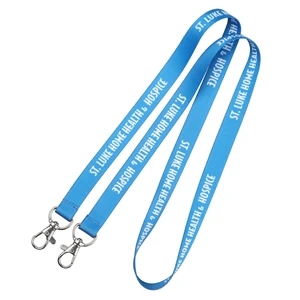 3/5 Double Ended Lobster Claw Polyester Sublimation Lanyard