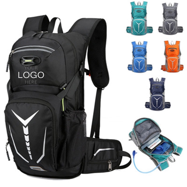 Outdoor sports double shoulder riding water bag backpack
