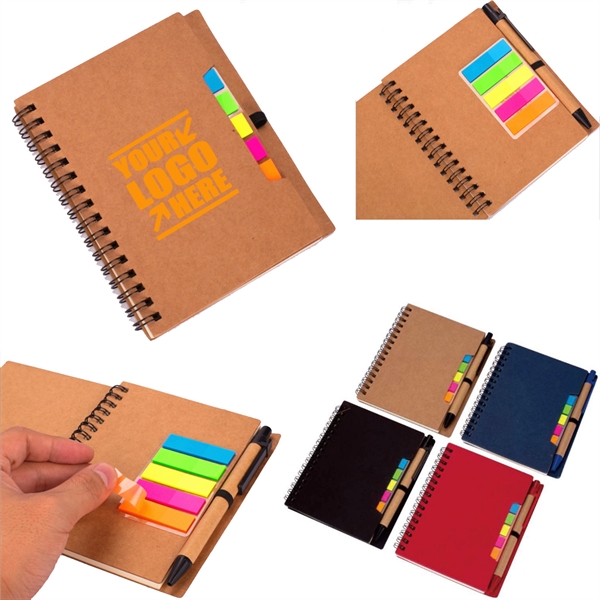 A5 Foldable Notepad With Pen