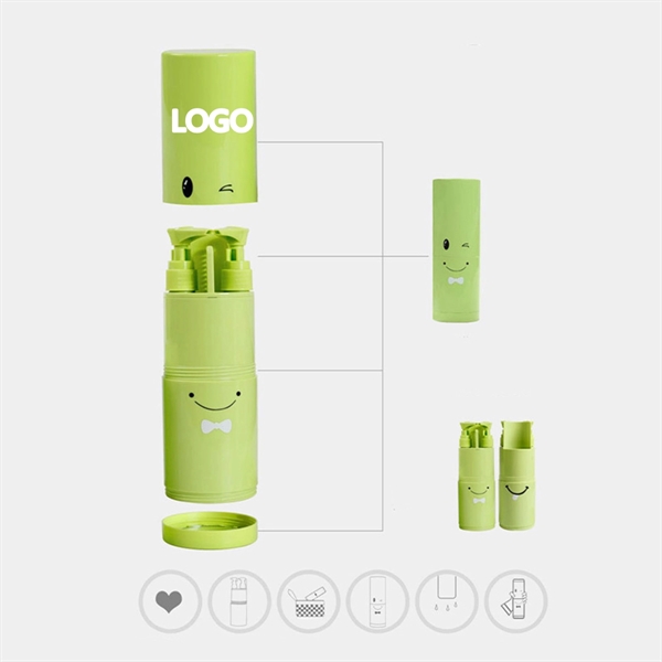 Portable Travel Toothbrush Cup With Mirror