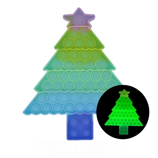 Luminous Bubble Christmas Tree Push Pop Sensory Toys