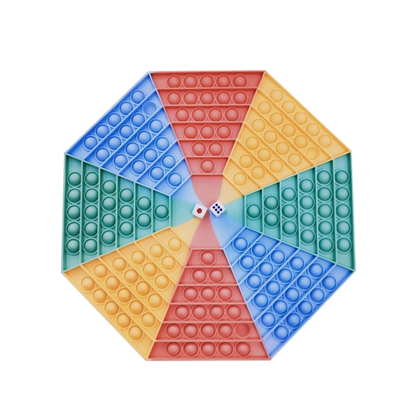 Anti-Stress Silicone Octagon Dice Game Board Push Pop Toy