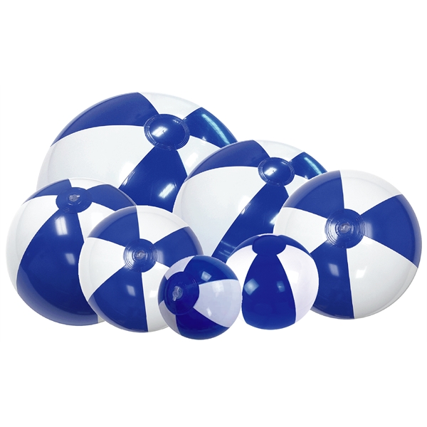 Inflatable Blue and White Beach Ball
