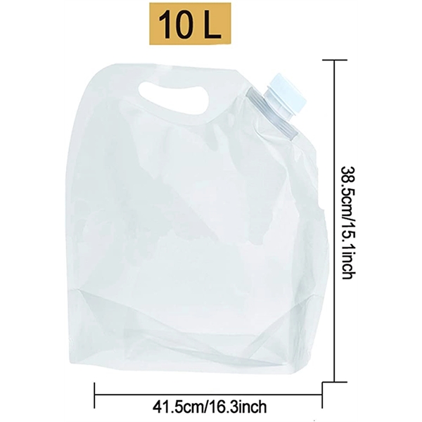 Outdoor Foldable Water Container Bag Plastic Storage Jug for