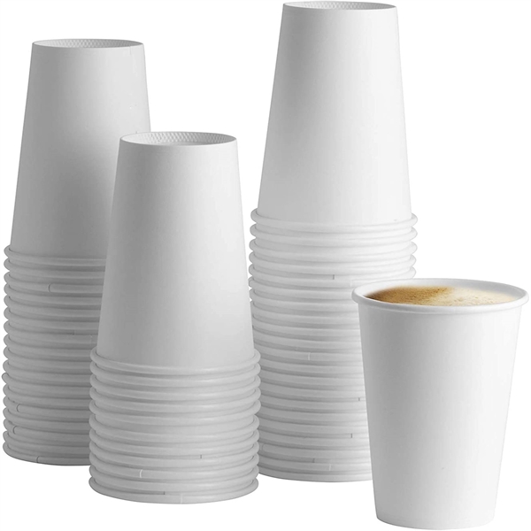 16 oz Disposable White Paper Coffee Cup