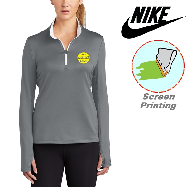 Nike Ladies Dri-FIT Stretch 1/2-Zip Cover-Up 7.6 oz. Jacket