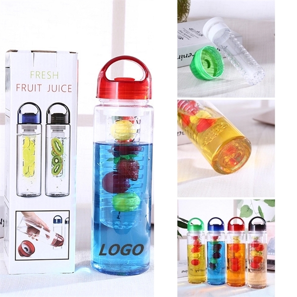 Fruit Infuser Plastic Drink Water Bottle