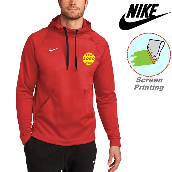 Nike Therma-FIT Pullover Fleece Hoodie w/Screen Print 7.4 oz