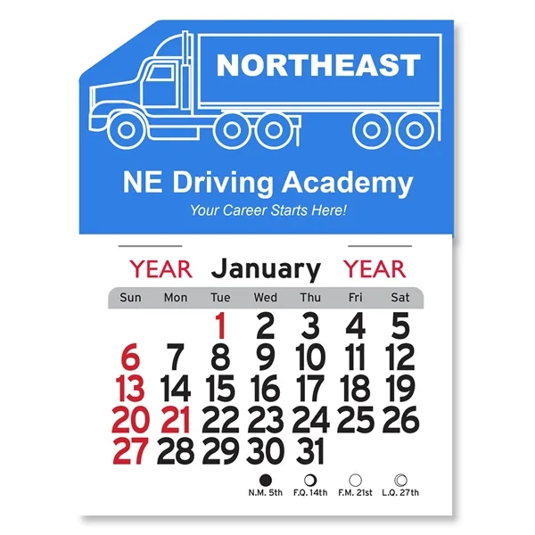 Semi Truck Peel-N-Stick® Calendar