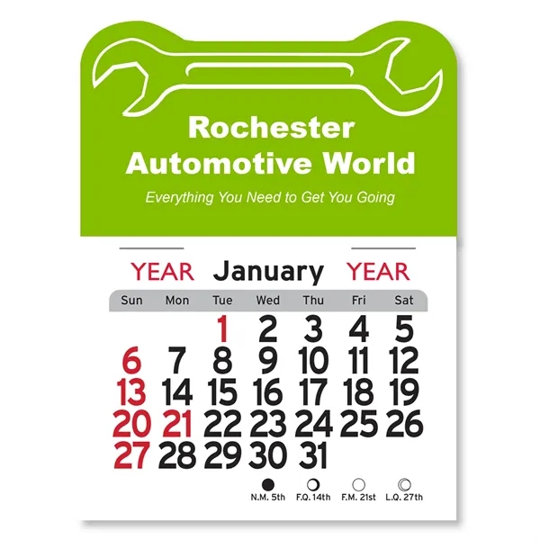 Wrench Peel-N-Stick® Calendar