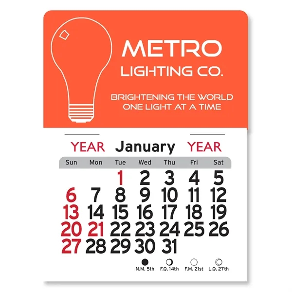 Light Bulb Peel-N-Stick® Calendar