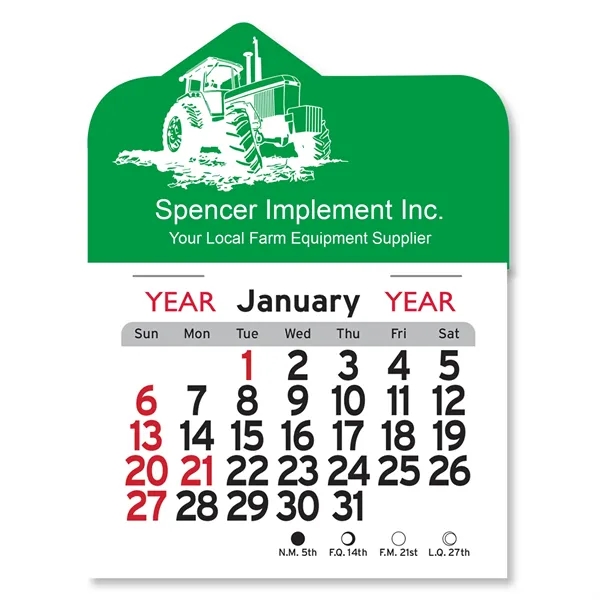 Tractor Peel-N-Stick® Calendar