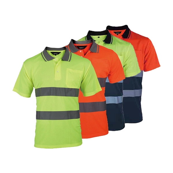 High-Visibility Reflective Short Sleeve Safety T-Shirt