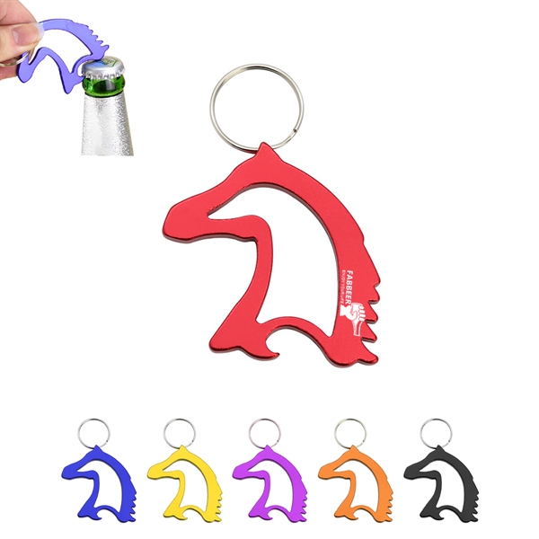 Bottle Opener Horse Shaped Key Tag