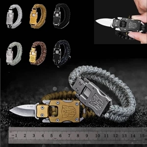 Survival Bracelet wih Knife by Brilliant Promos