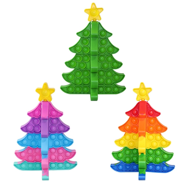 3D Christmas Tree Push Pop Bubble Fidget Toy