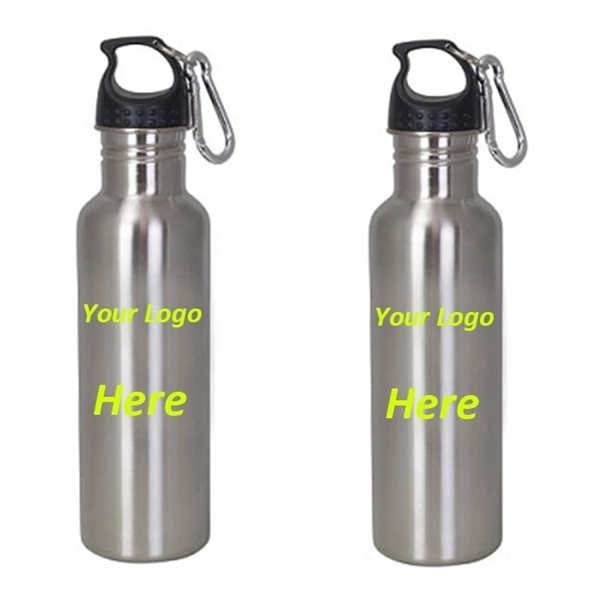 BPA-free Stainless Steel Travel Single Wall Water Bottle