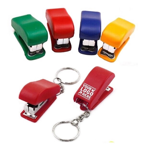 Mini Stapler with Key Chain