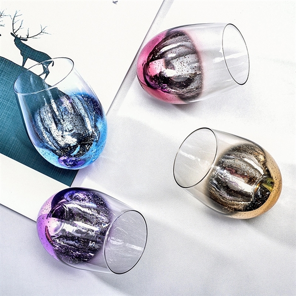 17 oz Starry Sky Themed Wine Glassware