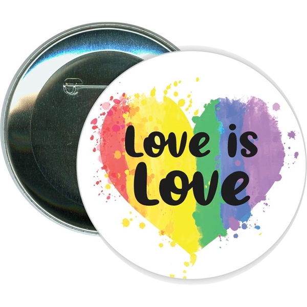 Love is Love, Rainbow, Gay Pride Button