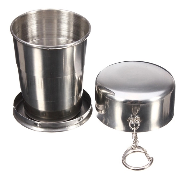 201 Stainless Steel Travelling Folding Cup