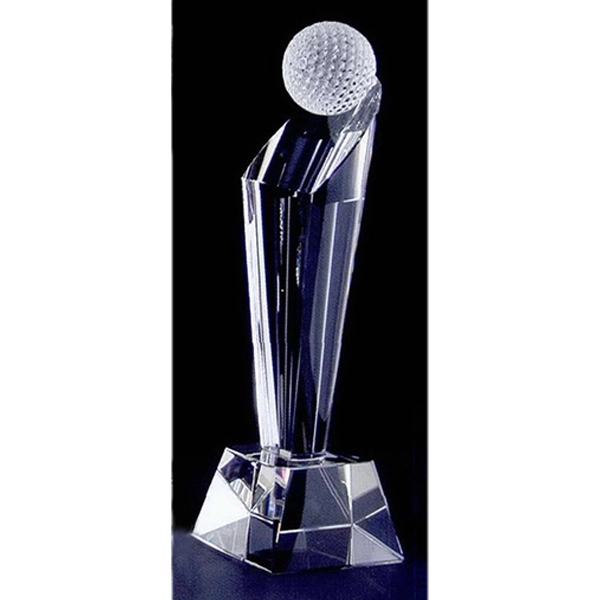 Pinnacle Crystal Golf Award Trophy - Image 3