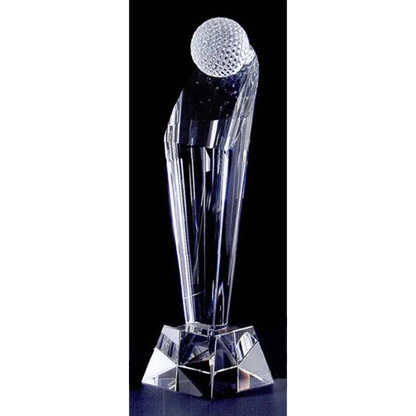 Pinnacle Crystal Golf Award Trophy - Image 1