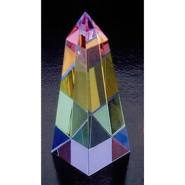 Rainbow Obelisk Paperweight - Image 2