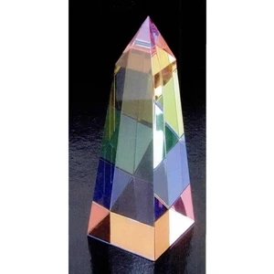 Rainbow Obelisk Paperweight