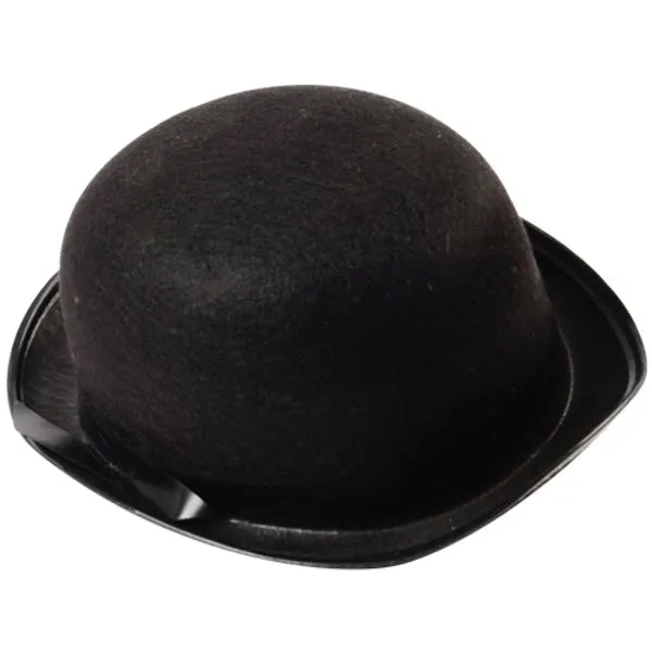 Black Felt Derby Hat