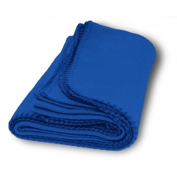 Medium Weight Fleece Blanket 50 x 60 - Royal Blue