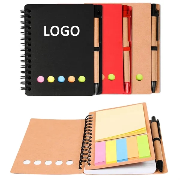 Sticky Notebooks with Pen Holder