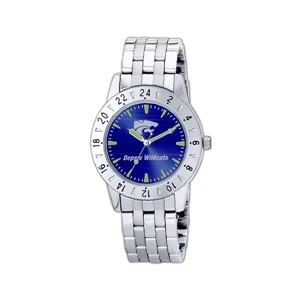 Blue dial watch