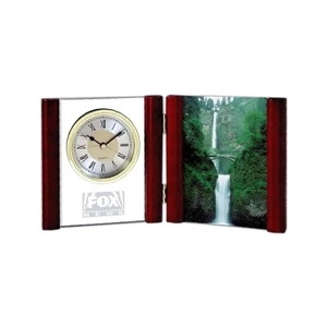 Picture frame with alarm clock
