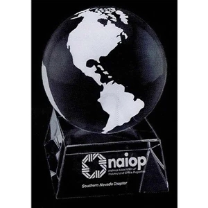 Globe award with base