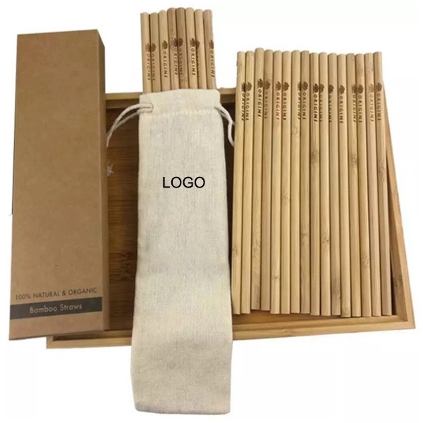 Custom Bamboo Straws Sets