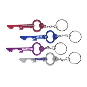 Key shape bottle opener keychain