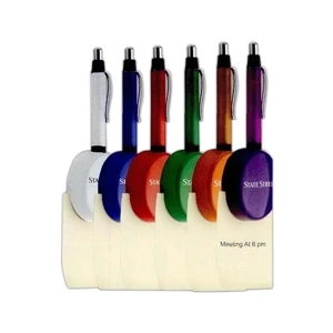 Magnetic note and pen holder