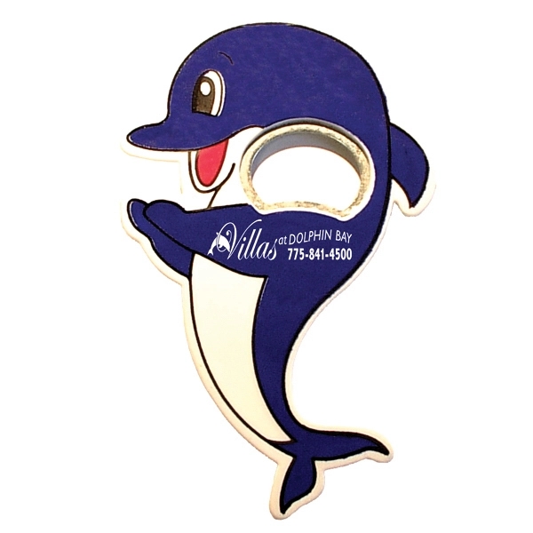 Jumbo size dolphin shape magnetic bottle opener - Image 1
