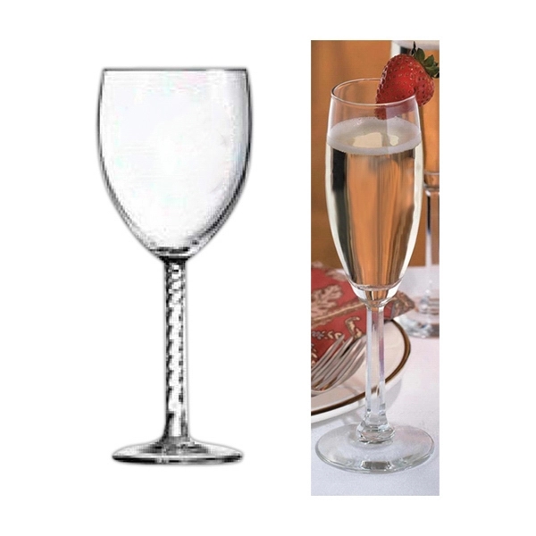 Wine goblet glass