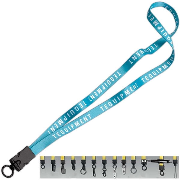 1/2&quot; Lanyard w/Plastic Snap-Buckle Release &amp; O-Ring