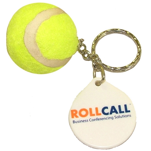 Tennis Ball Sports Keychain - Image 1