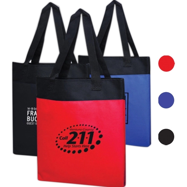 Two Tone Deluxe Tote Bags - Image 1