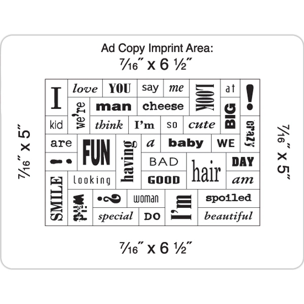 40 Words Message Magnet w/ Picture Frame - Image 1