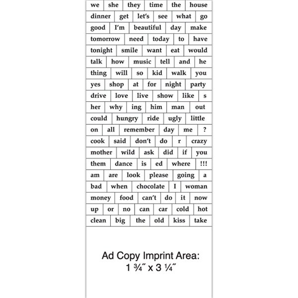 116 Words Message Magnet - Image 1