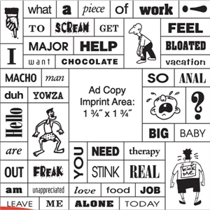49 Words Message Magnet w/ Square